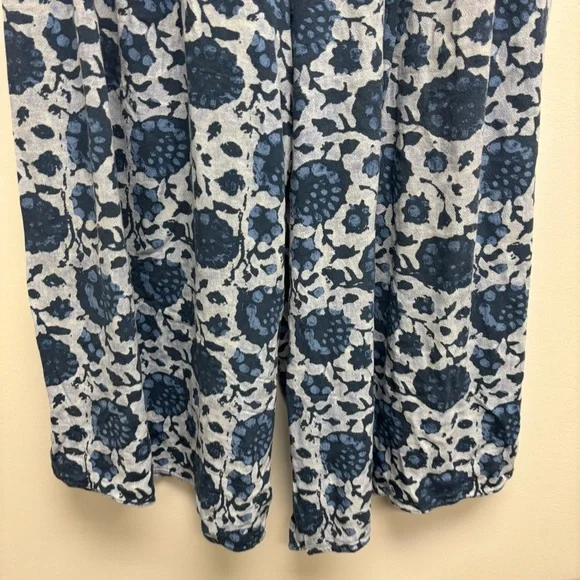 Free People Lady Lady Printed Pants Wide Leg Flowy Cropped Pockets - Picture 8 of 13